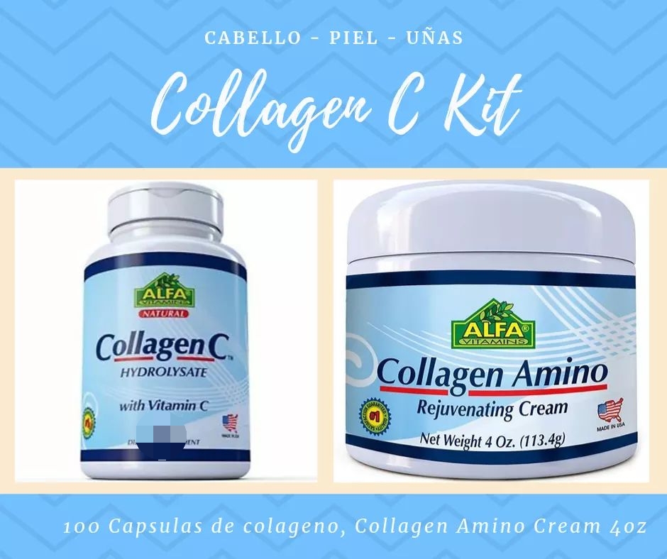 COLLAGEN C KIT ALFA (100 CÁPSULAS Y CREMA)