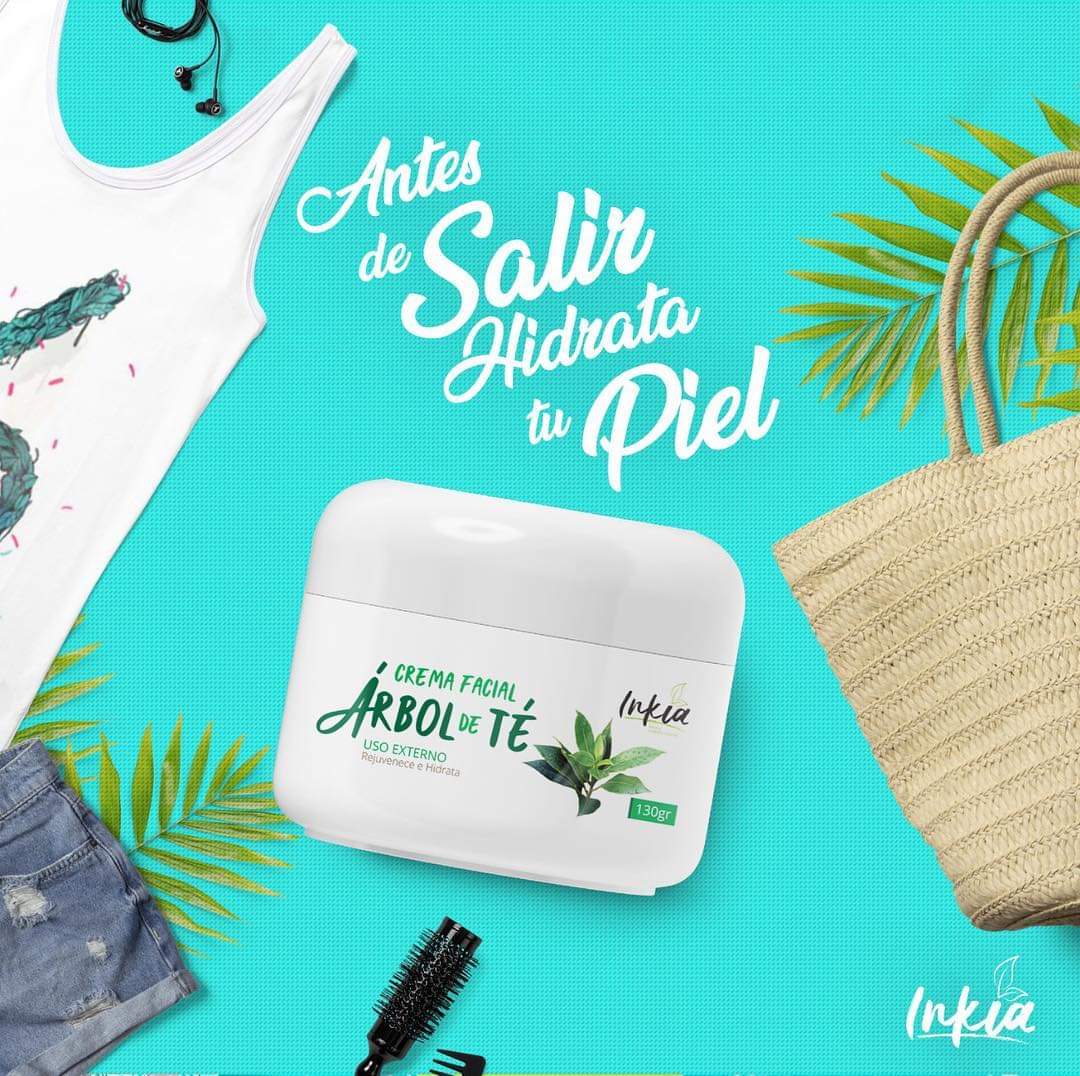 CREMA FACIAL ÁRBOL DE TÉ INKIA 130G