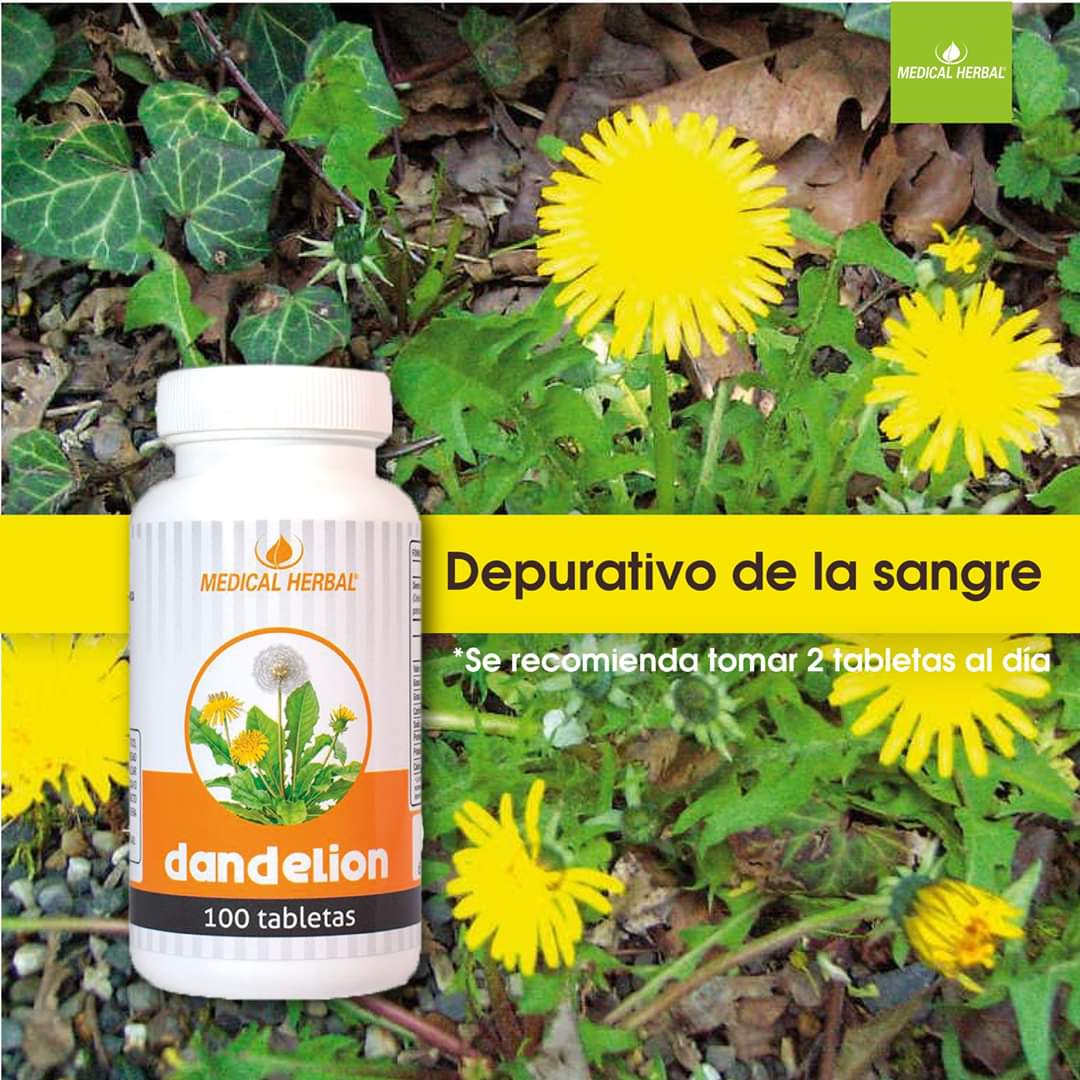 DANDELION MEDICAL HERBAL 100 TABLETAS