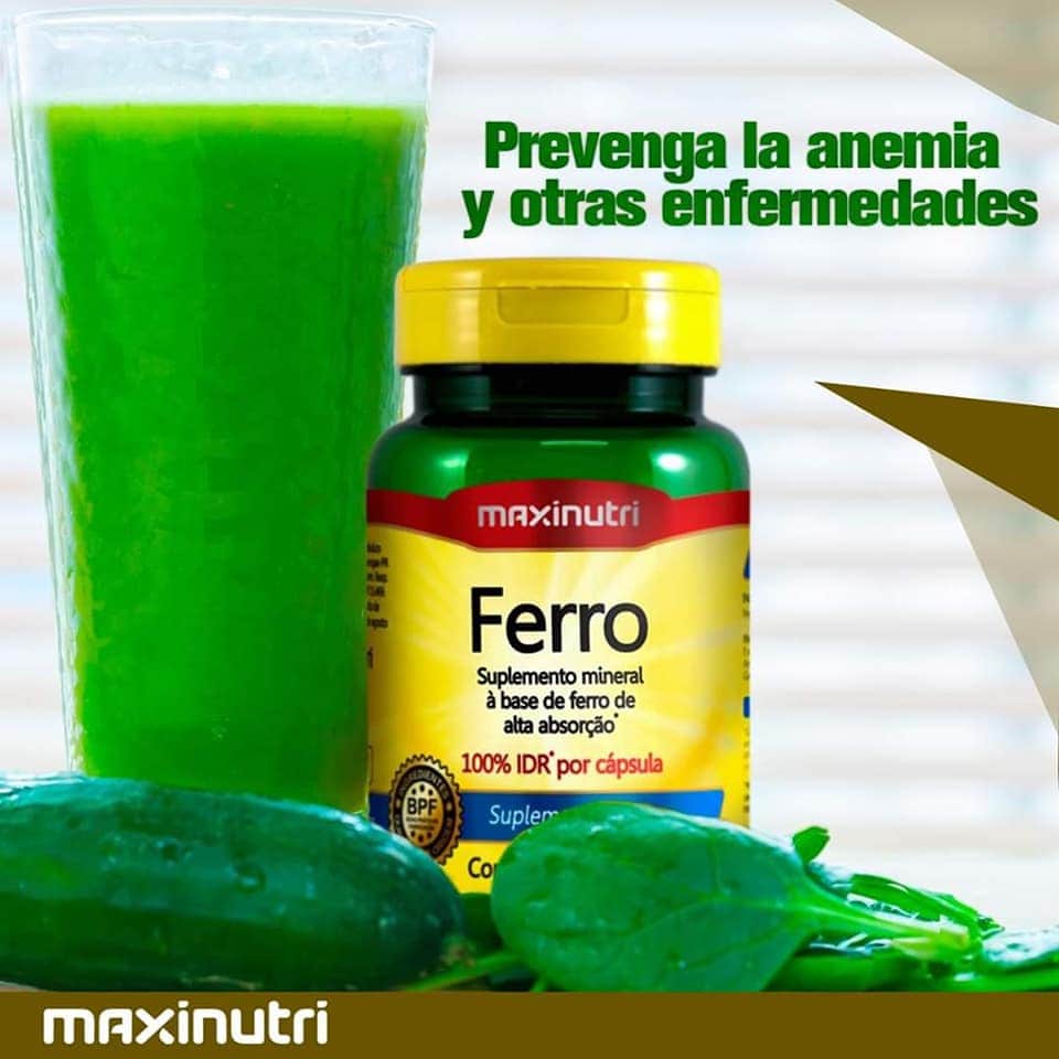 FERRO (HIERRO) MAXINUTRI 60 CÁPSULAS