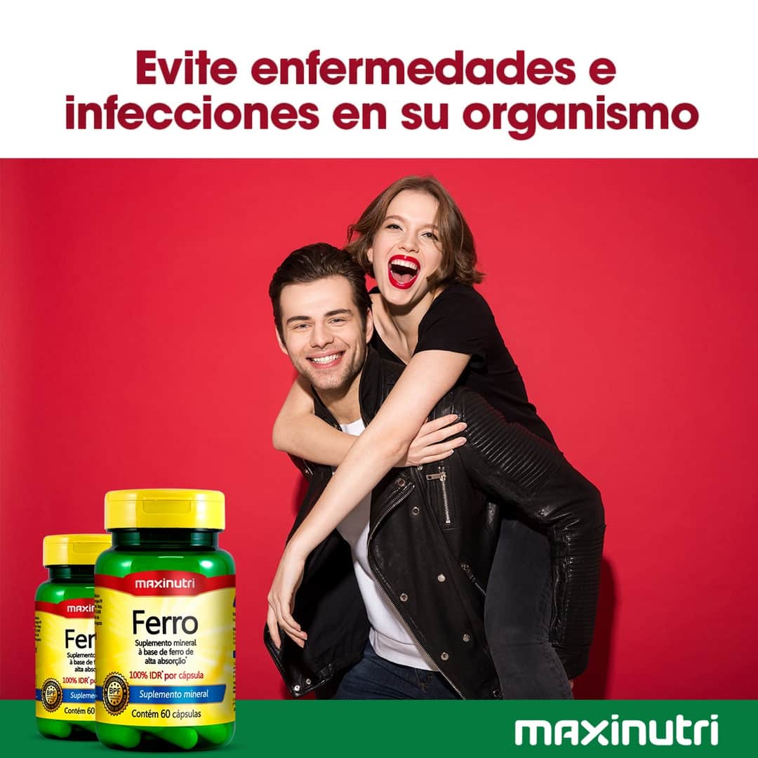 FERRO (HIERRO) MAXINUTRI 60 CÁPSULAS
