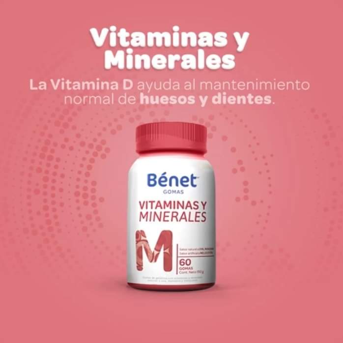 GOMAS VITAMINAS Y MINERALES BÉNET 60 GOMAS
