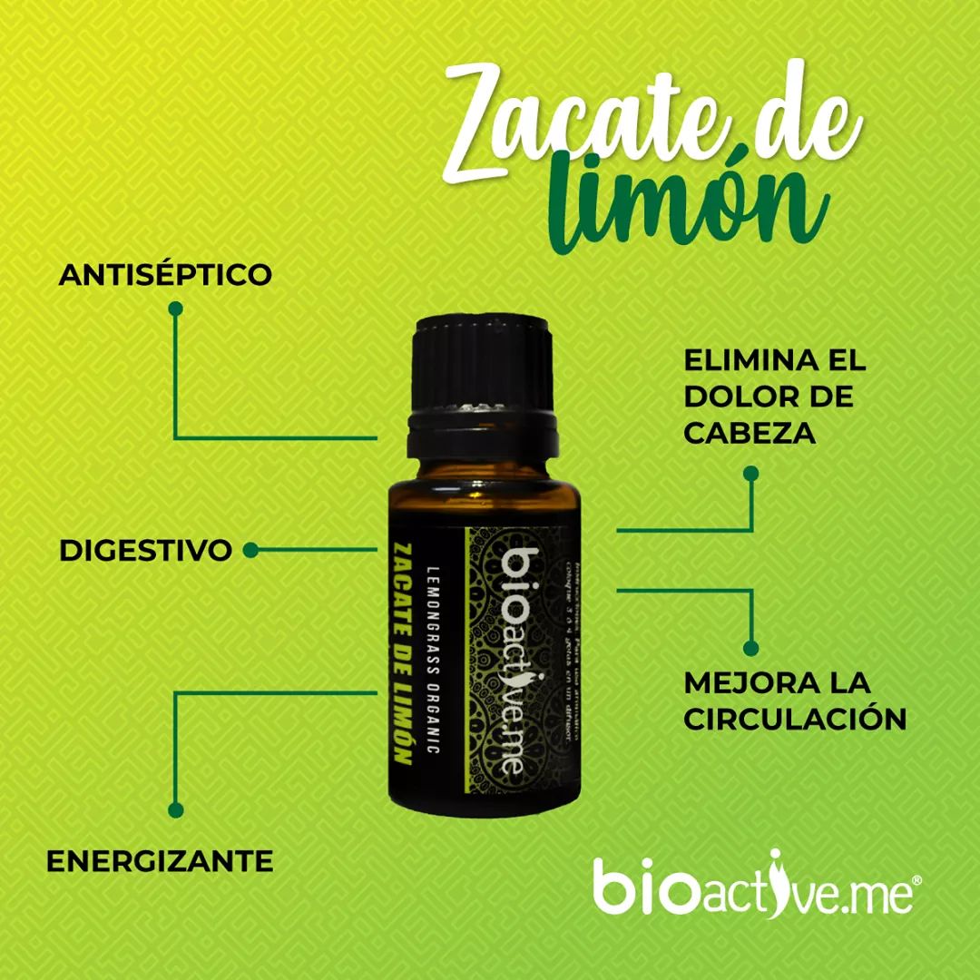 ACEITE ESENCIAL ZACATE LIMON BIOACTIVE.ME 15ML