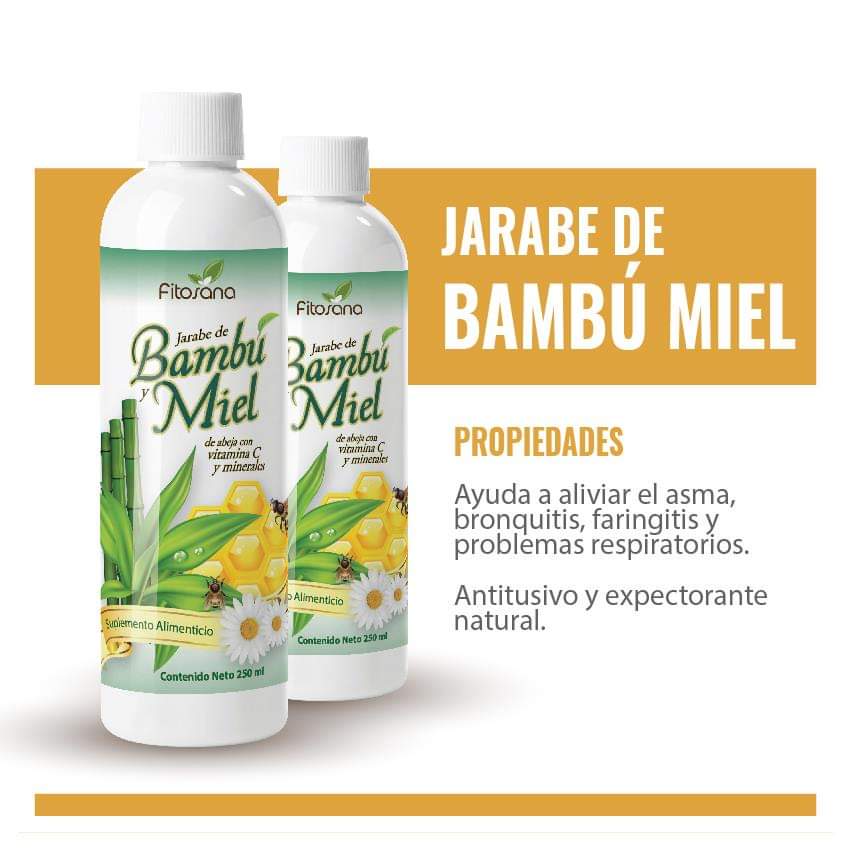 JARABE DE BAMBU CON MIEL