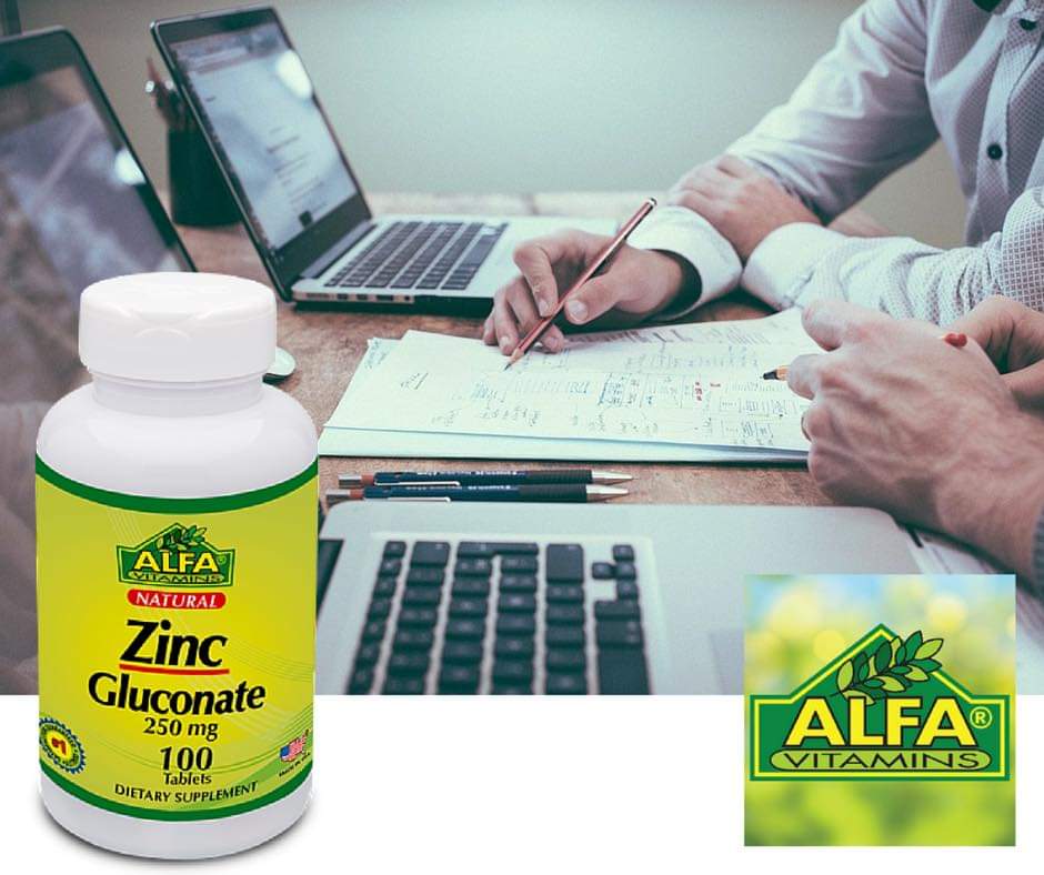 ZINC GLUCONATE ALFA 50MG 100 TABLETAS