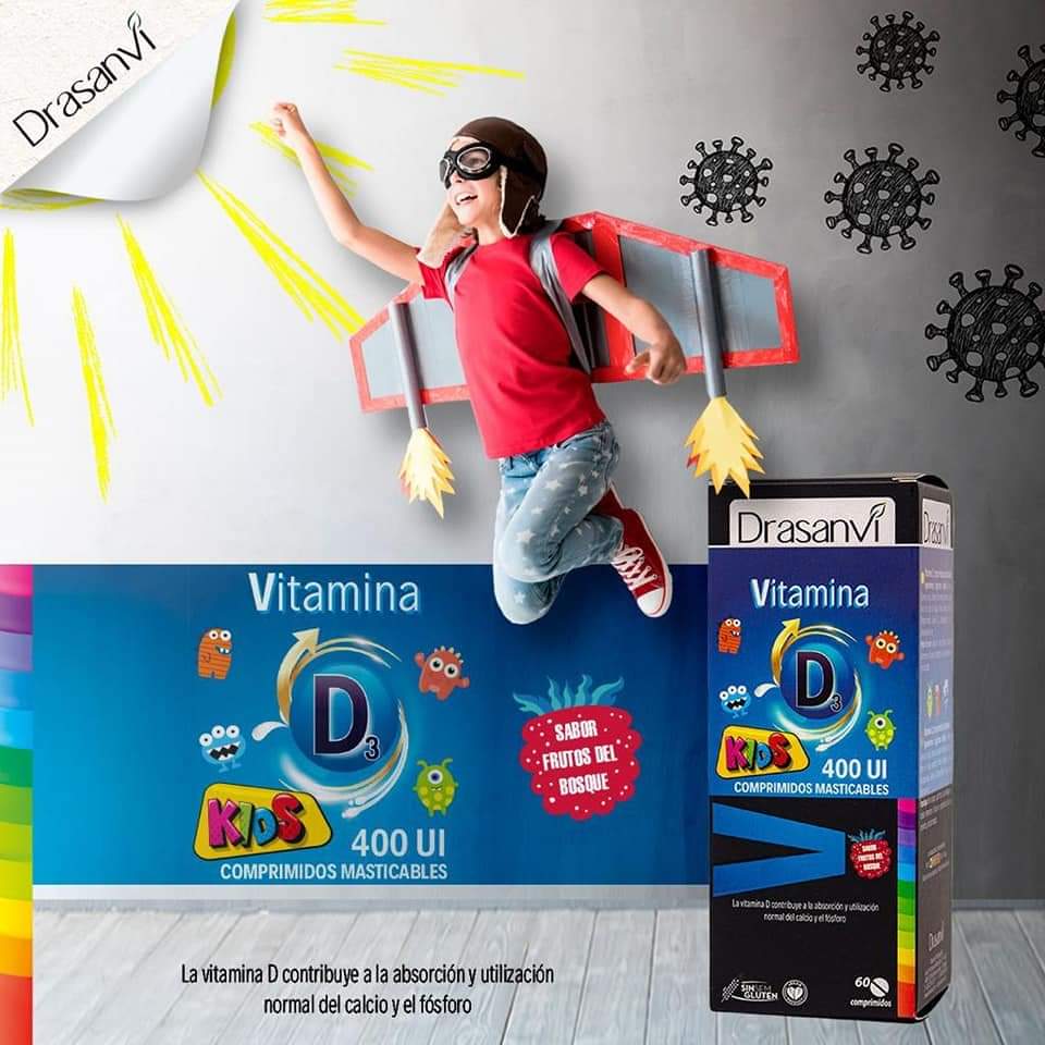 VITAMINA D3 KIDS DRASANVI 60 COMPRIMIDOS
