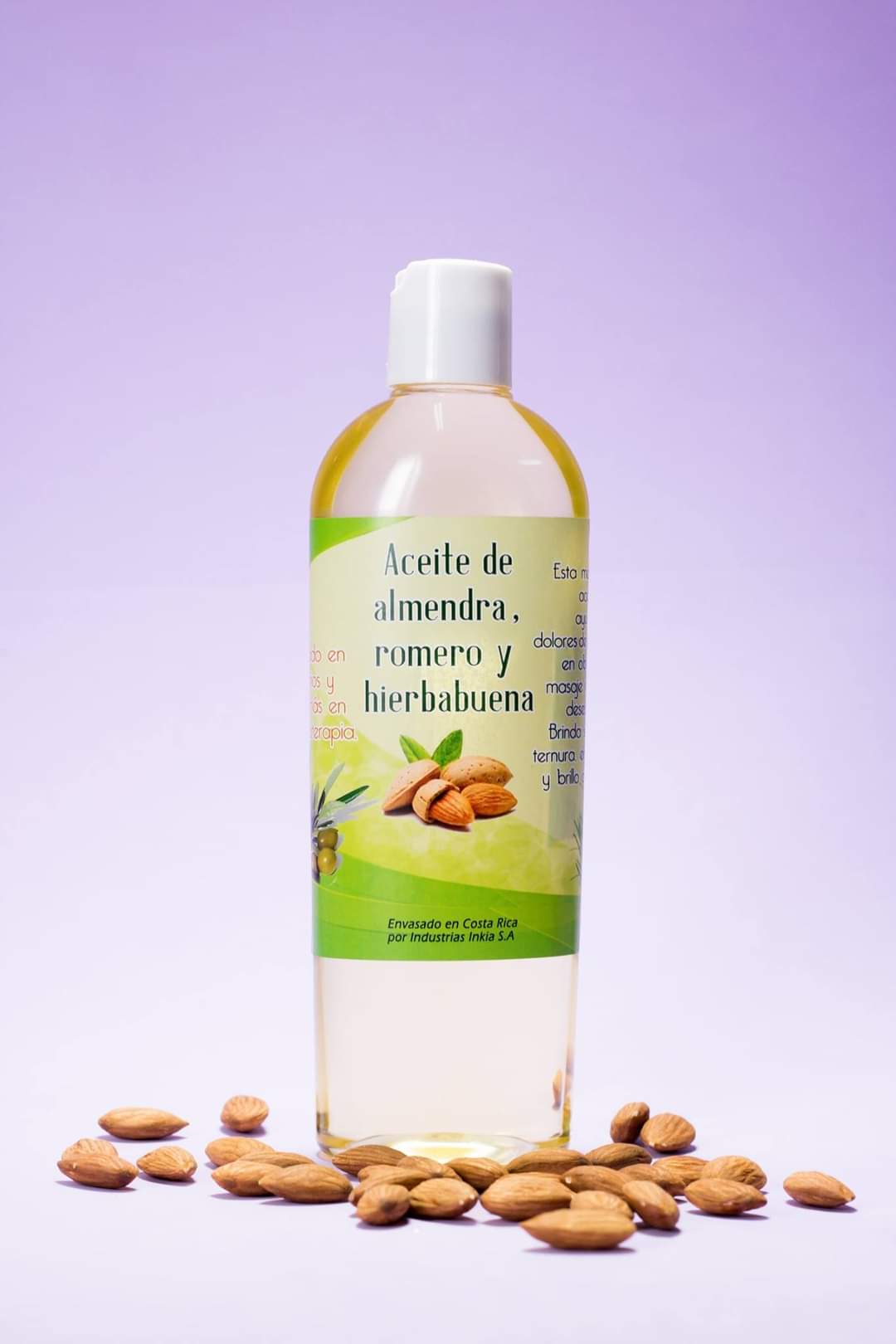 ACEITE DE ALMENDRA DULCE ROMERO Y HIERBABUENA INKIA 400G