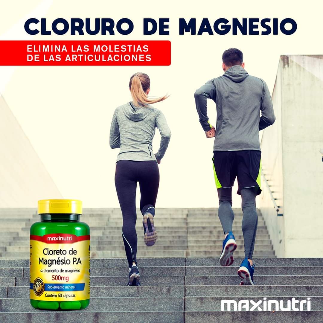 CLORETO DE MAGNESIO MAXINUTRI 500MG 60 CÁPSULAS