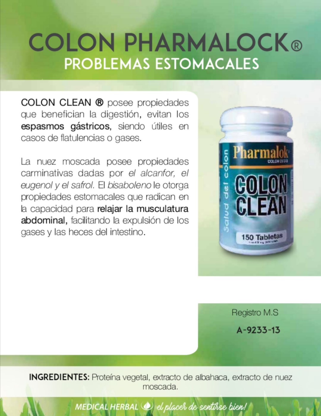 COLON CLEAN PHARMALOK 150 TABLETAS