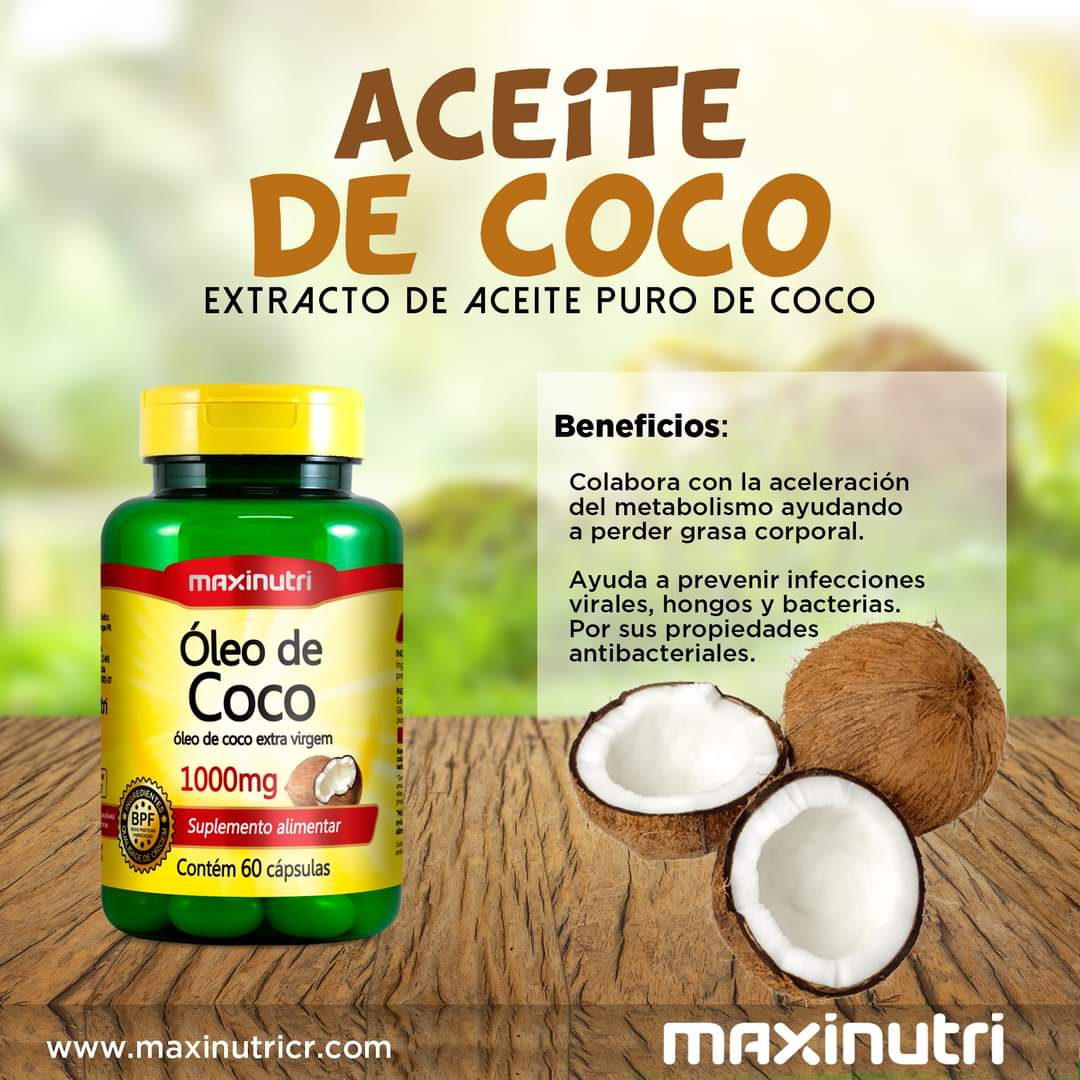 OLEO DE COCO MAXINUTRI 60 CÁPSULAS