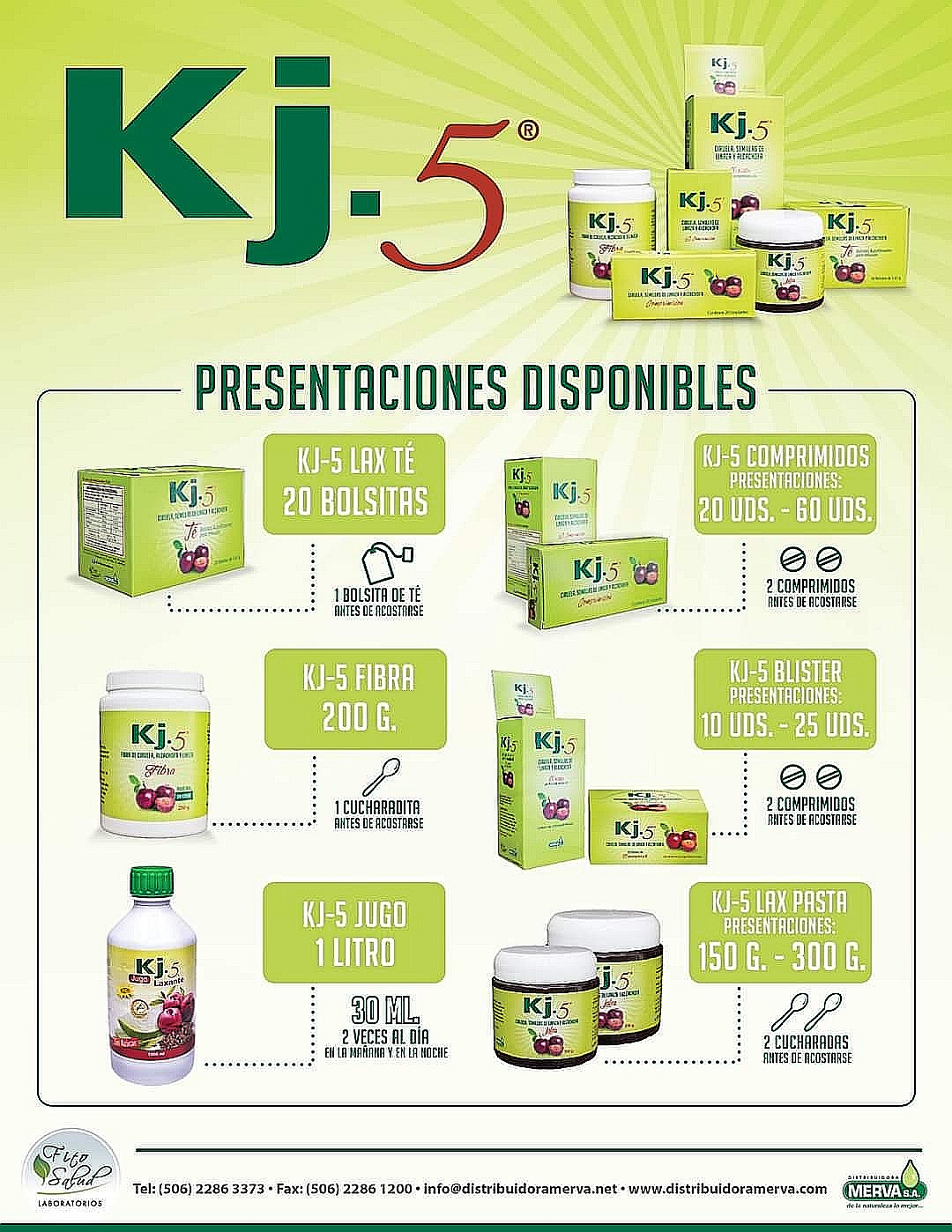 KJ-5 MERVA 60 COMPRIMIDOS