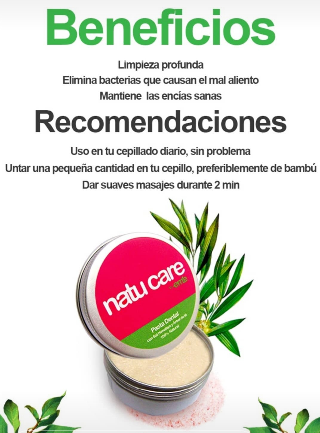 PASTA DENTAL DE SAL DEL HIMALAYA NATU CARE 75G