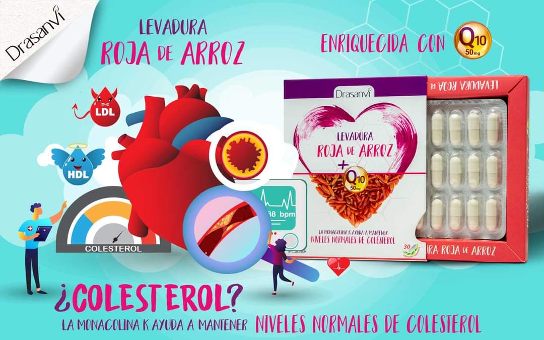 LEVADURA ROJA DE ARROZ DRASANVI 30 CÁPSULAS