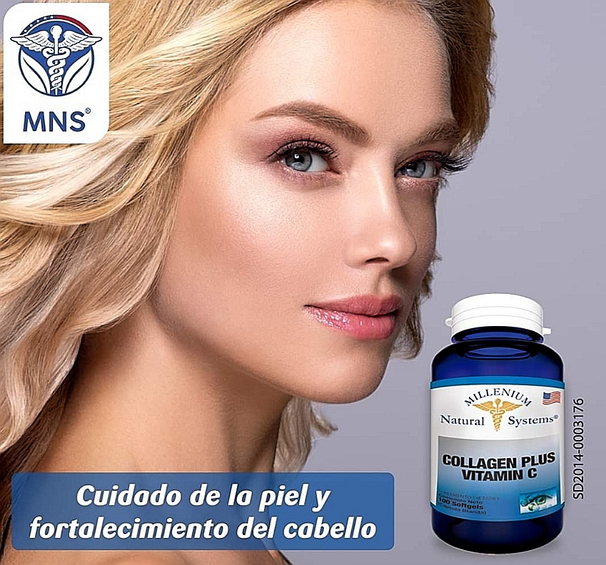 COLLAGEN PLUS VITAMIN C MILLENIUM 60 CÁPSULAS