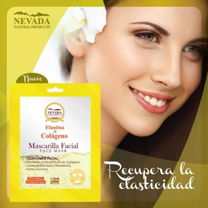 MASCARILLA FACIALES DE COLÁGENO Y ELASTINA NEVADA UNIDAD