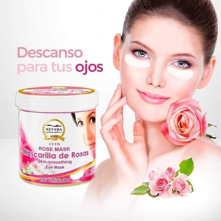 MASCARILLA DE ROSAS PARA OJOS NEVADA 100 UNIDADES
