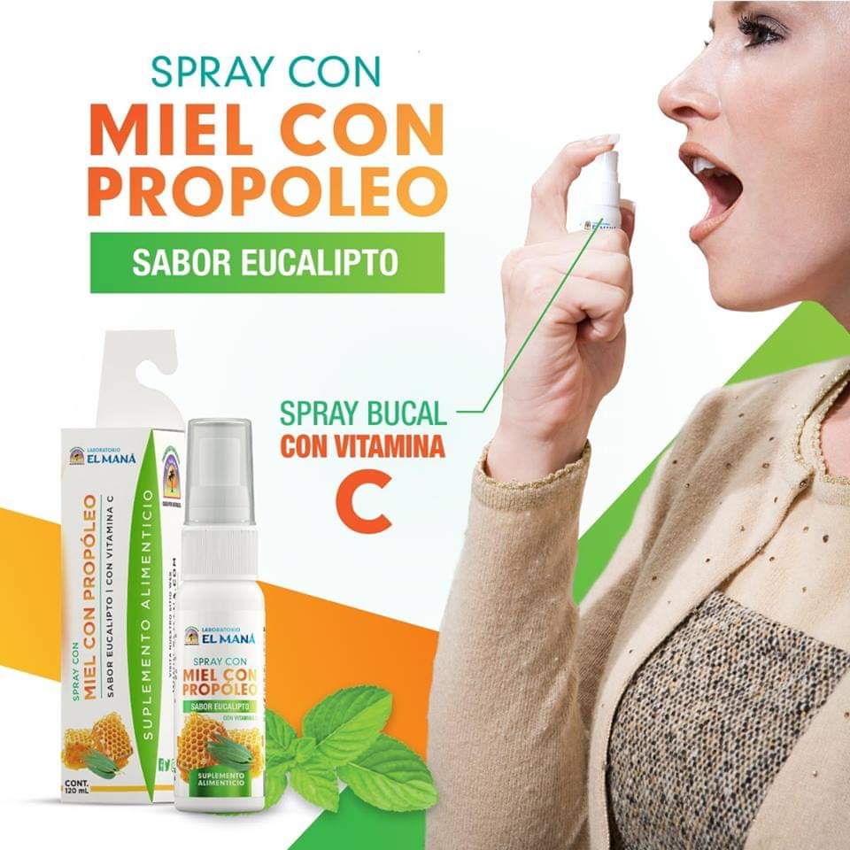 SPRAY CON PROPOLEO EUCALIPTO MANA 30ML
