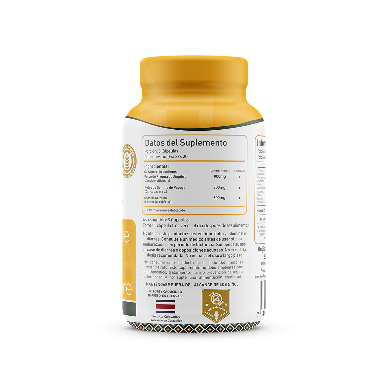 SEMILLA DE PAPAYA &amp; JENGIBRE 60 CÁPSULAS