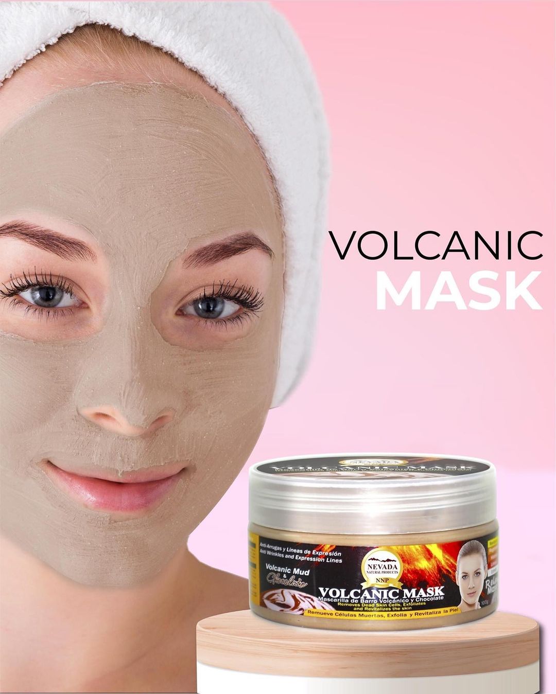 MASCARILLA DE BARRO VOLCÁNICO Y CHOCOLATE NEVADA 100G