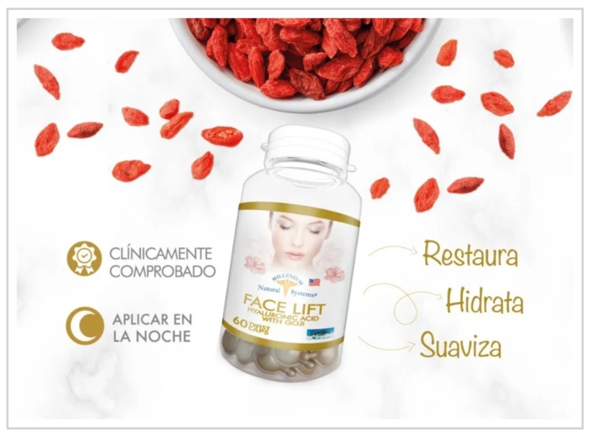 AMPOLLAS DE ACIDO HIALURONICO MILLENIUM NATURAL SYSTEMS PAQUETE DE 10 UNIDADES