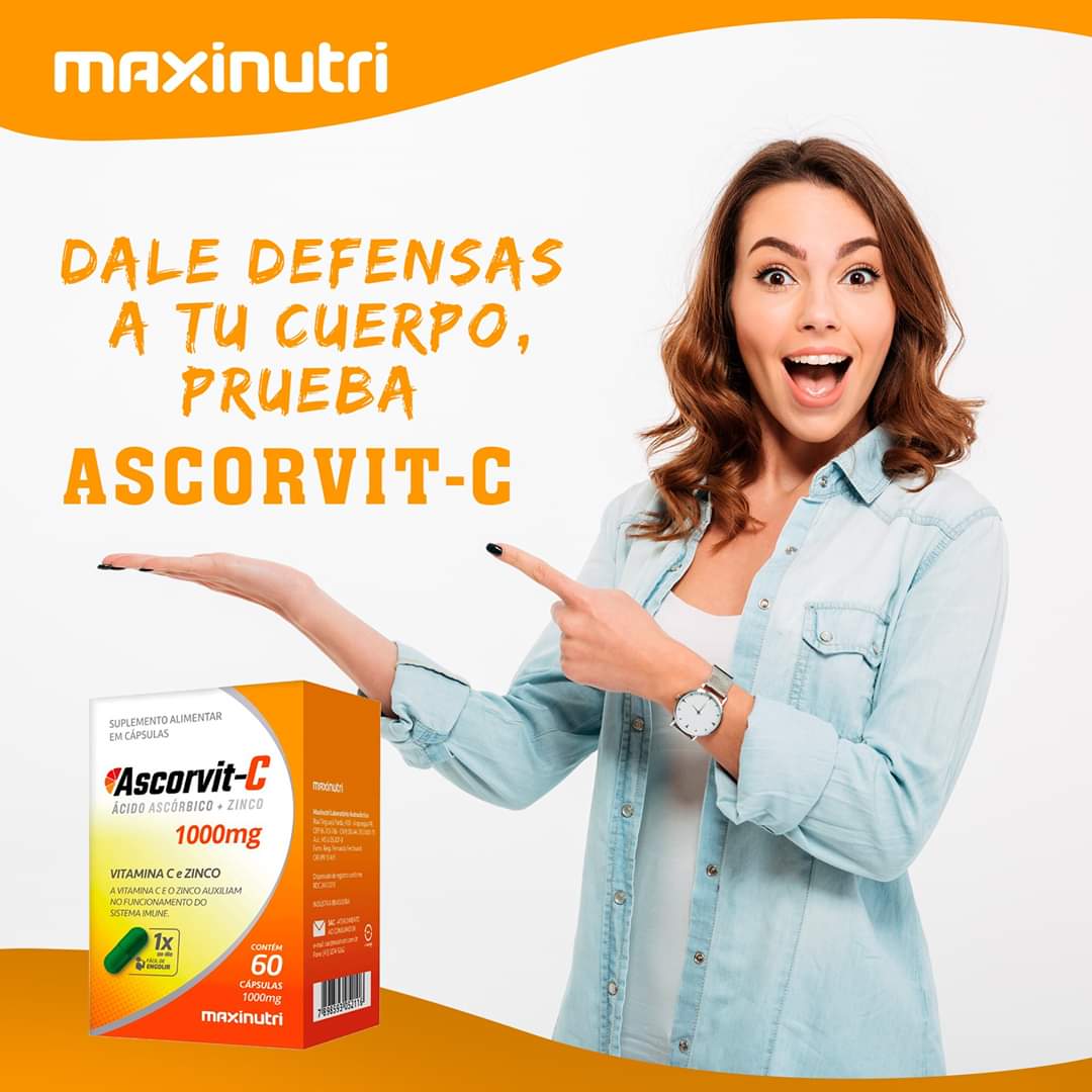 ASCORVIT C MAXINUTRI 60 CÁPSULAS 1000MG