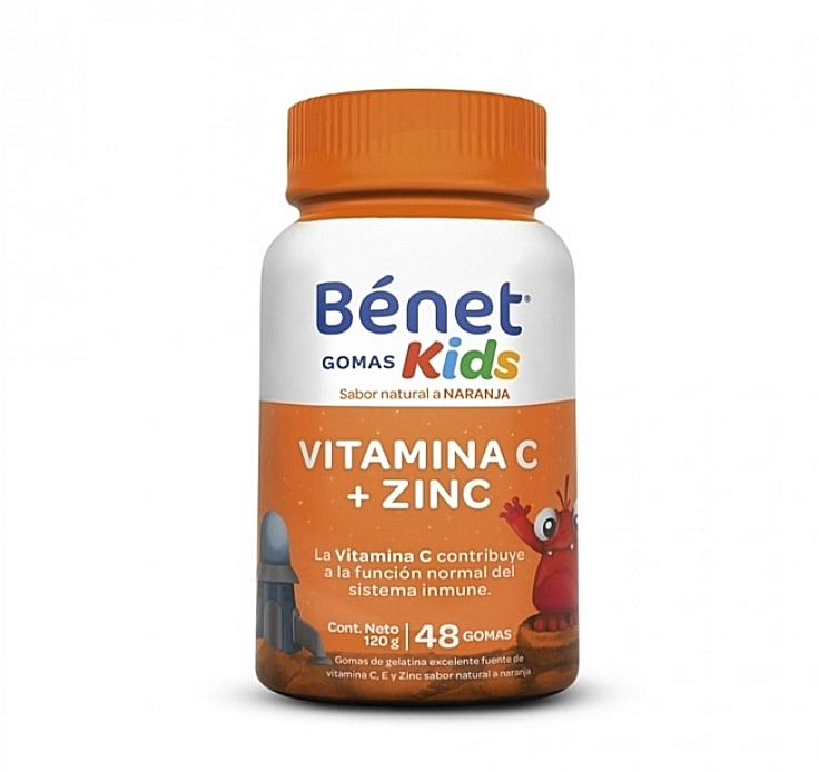 GOMITAS DE VITAMINA C+ZINC KIDS BÉNET 48 GOMAS