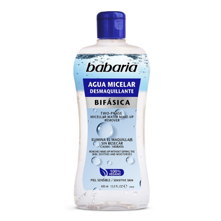 AGUA MICELAR BIFÁSICA BABARIA 400ML