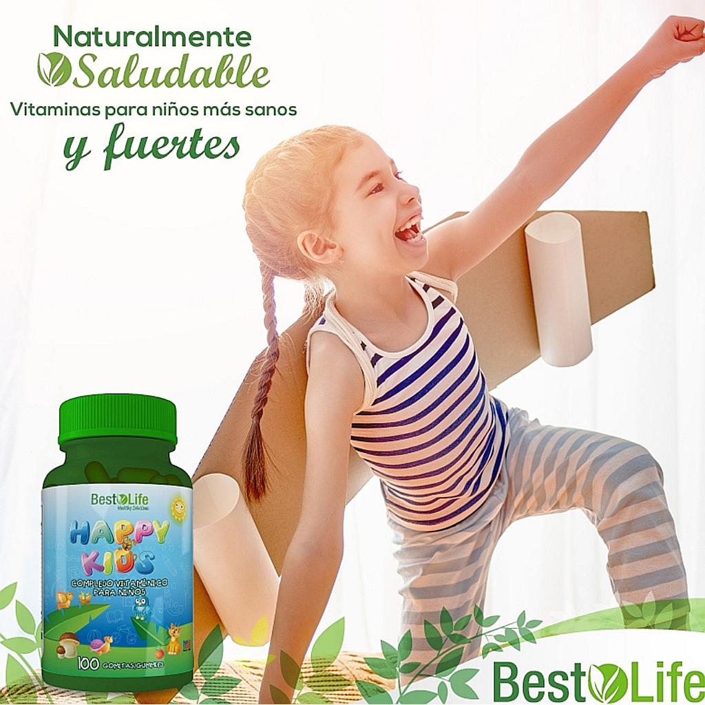 HAPPY KIDS (VITAMINAS PARA NIÑOS) BEST LIFE 100 GOMITAS