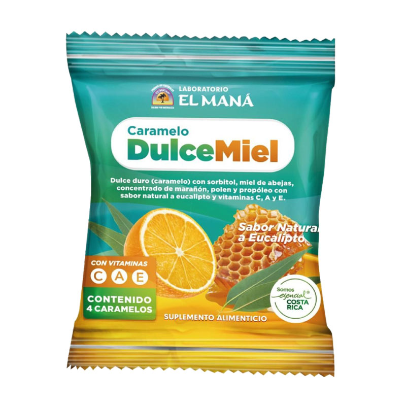 CARAMELO DULCE MIEL EL MANA 4 CONFITES