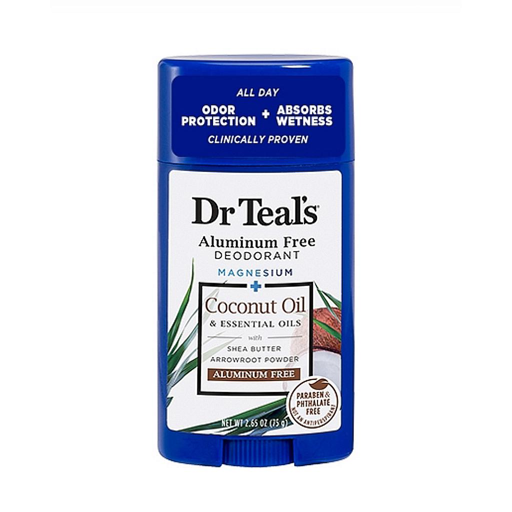 DESODORANTE SIN ALUMINIO DE COCO DR TEAL´S 75G