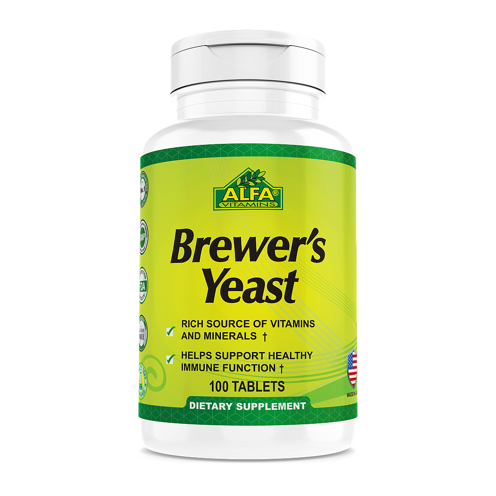 BREWERS YEAST (LEVADURA) ALFA 100 TABLETAS