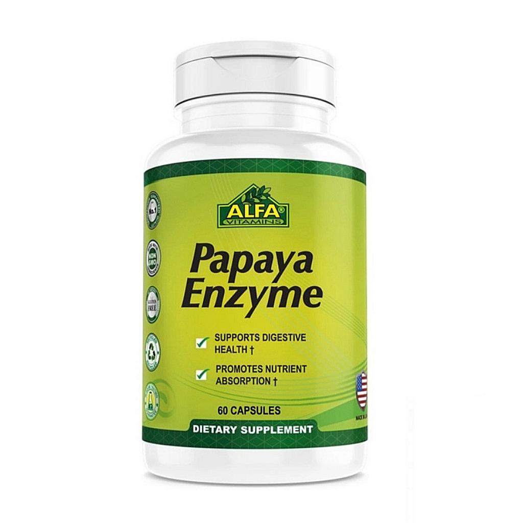ENZIMAS DE PAPAYA ALFA 60 CÁPSULAS