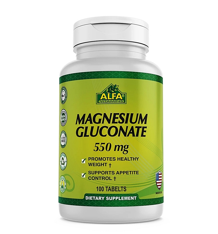 MAGNESIUM GLUCONATE ALFA 100 TABLETAS