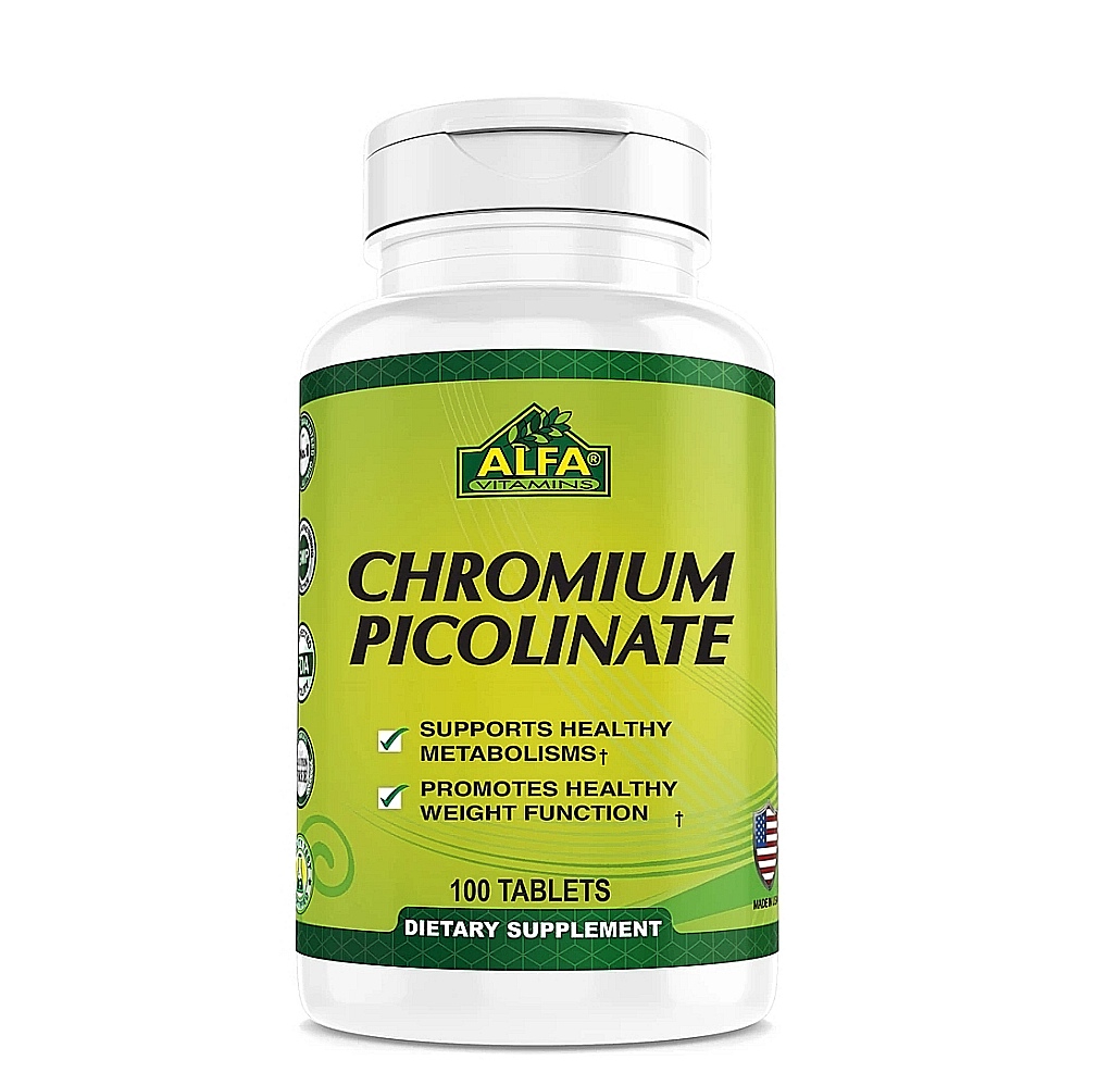 CHROMIUM PICOLINATE ALFA 100 TABLETAS