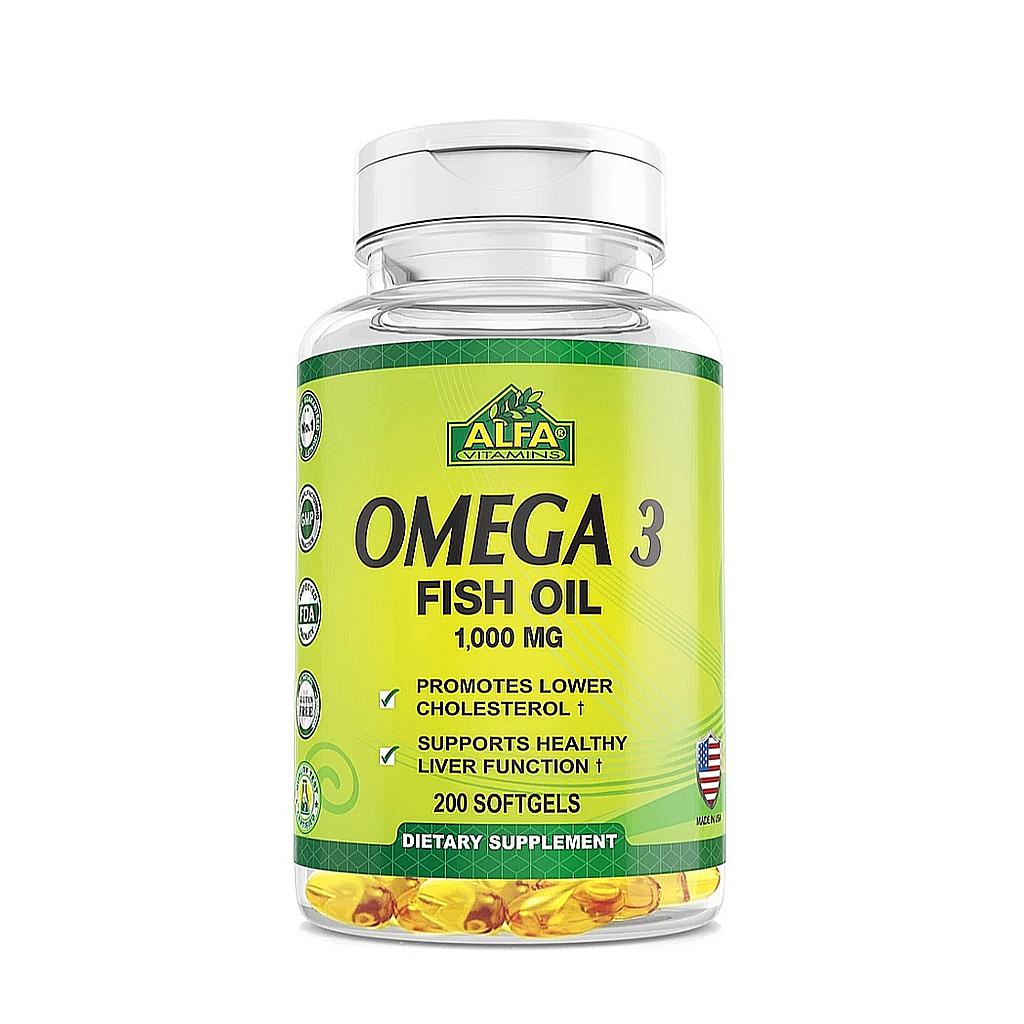 OMEGA 3 ALFA 1000MG 200 SOFTGELS
