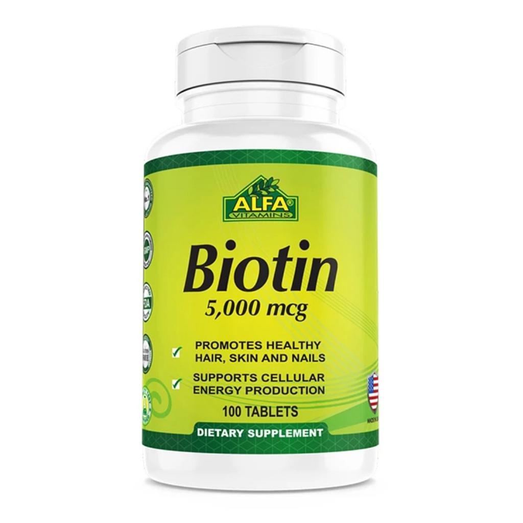 BIOTIN ALFA 5000MCG 100 TABLETAS