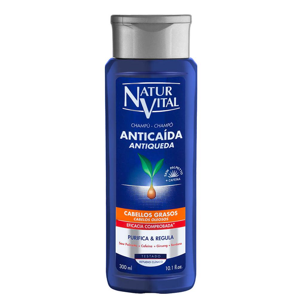 CHAMPÚ ANTICAÍDA CABELLOS GRASOS NATUR VITAL 300ML
