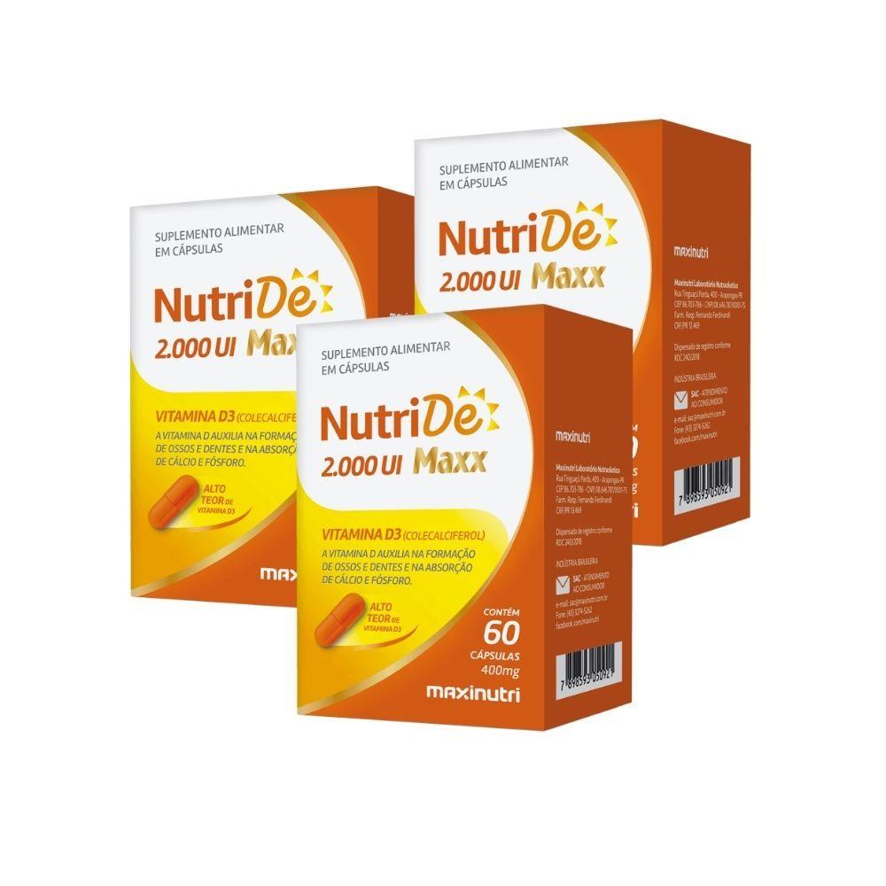 NUTRIDE 2000IU MAXX MAXINUTRI 60 CÁPSULAS
