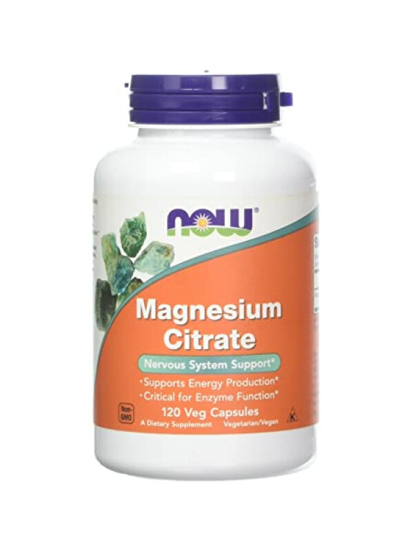 CITRATO DE MAGNESIO NOW 120 CÁPSULAS