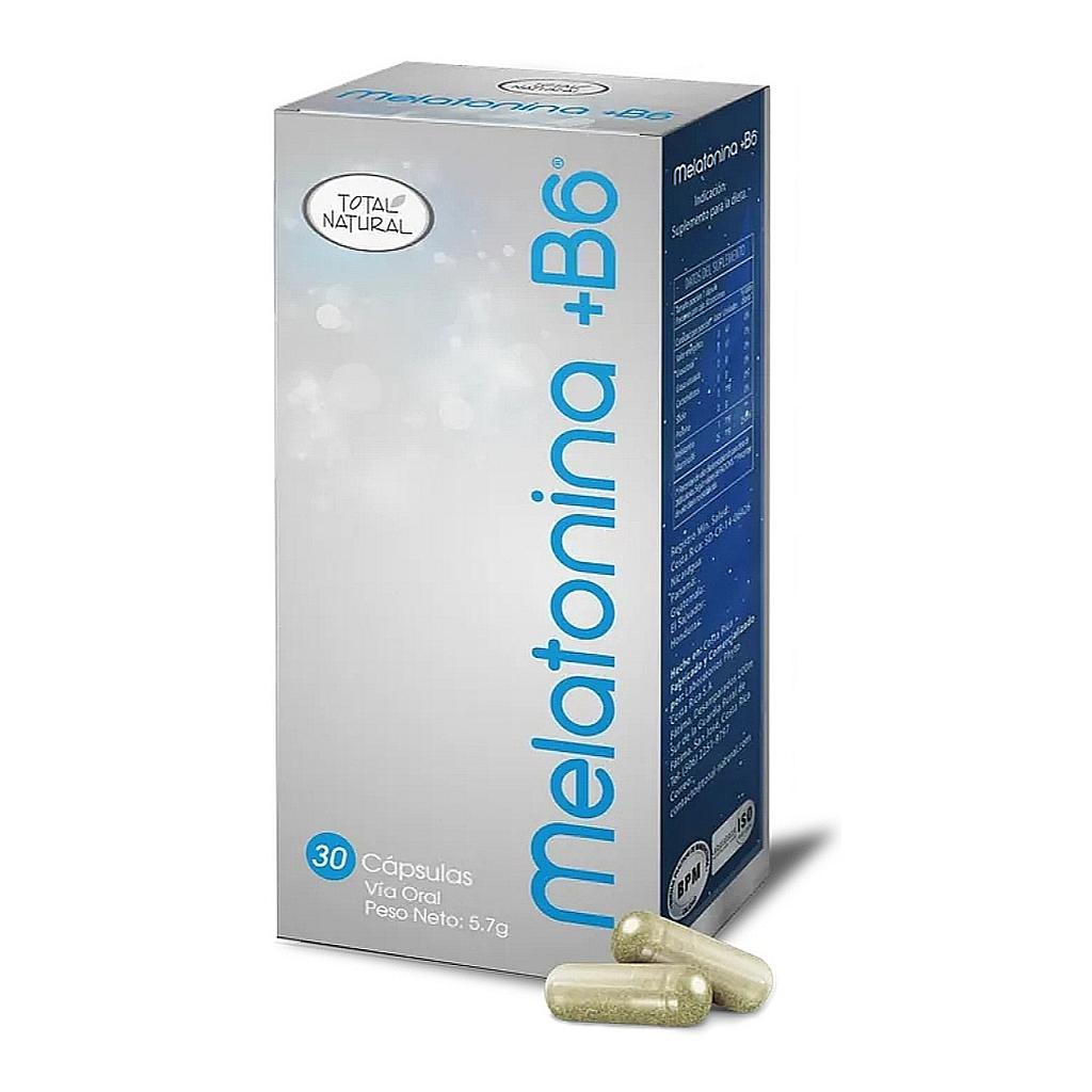 MELATONINA + B6 TOTAL NATURAL 30 CÁPSULAS