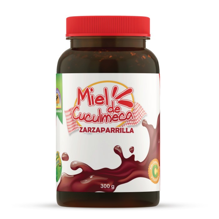 MIEL DE CUCULMECA CON ZARZAPARRILLA MANA 300G