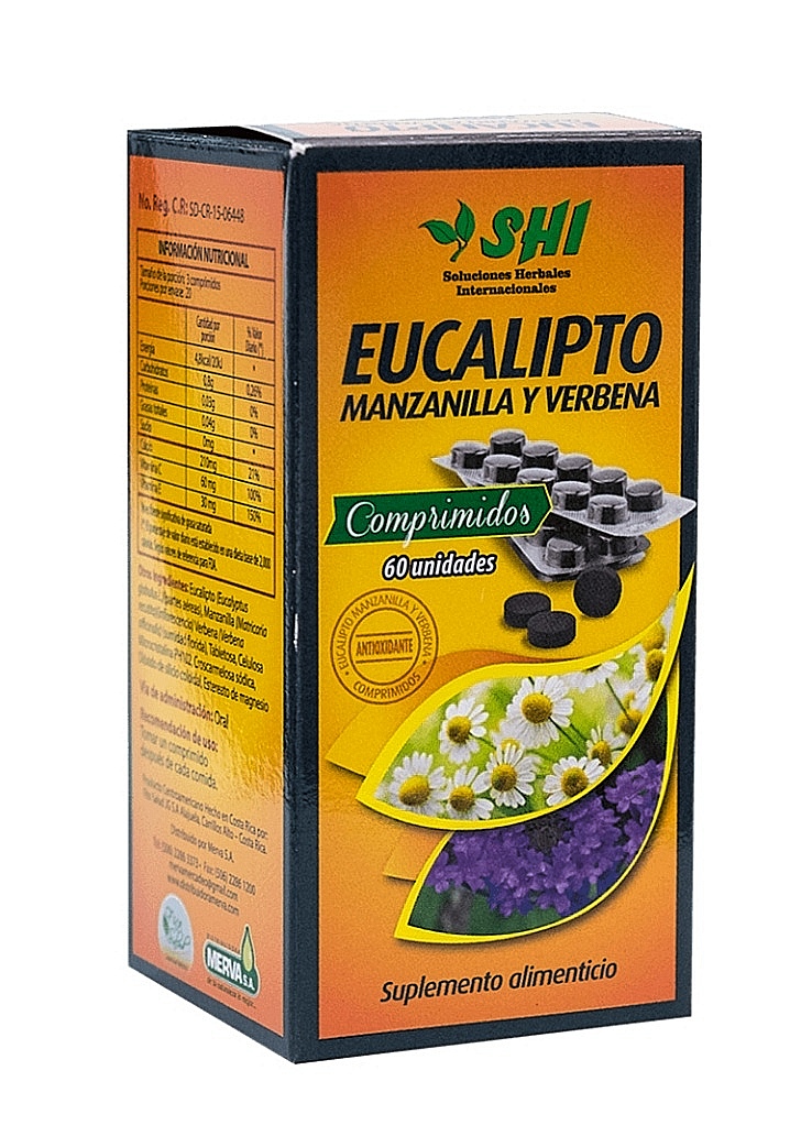EUCALIPTO, MANZANILLA Y VERBENA 60 COMPRIMIDOS
