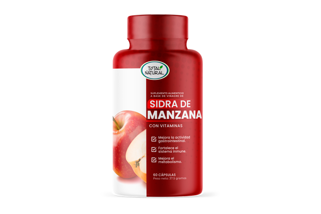 SIDRA DE MANZANA TOTAL NATURAL 60 CÁPSULAS