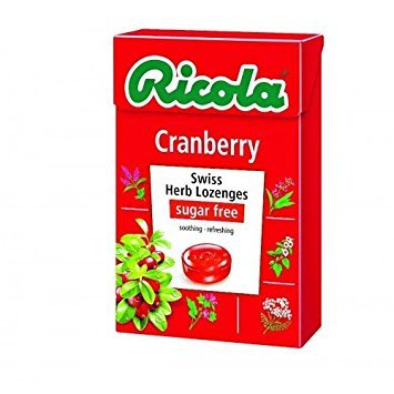 CONFITE SIN AZÚCAR CRANBERRY RICOLA 27.5G