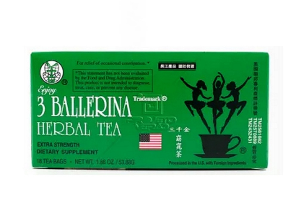 TÉ 3  BAILARINAS HERBAL TEA 18 BOLSAS