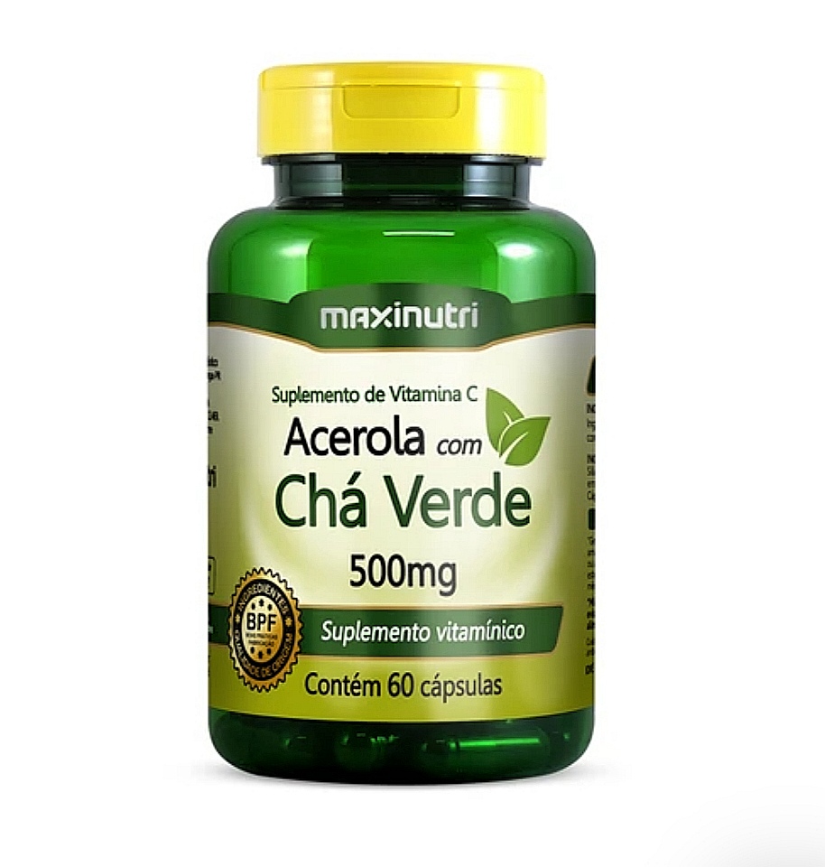 ACEROLA CON CHÁ VERDE MAXINUTRI 60 CÁPSULAS