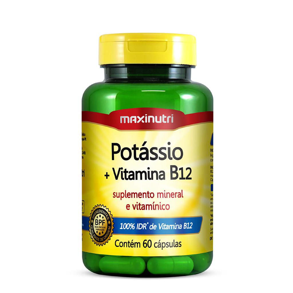 POTASIO +VITAMINA B12 MAXINUTRI 60 CÁPSULAS
