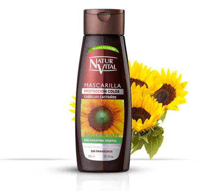MASCARILLA CABELLOS CASTAÑOS NATUR VITAL 300ML