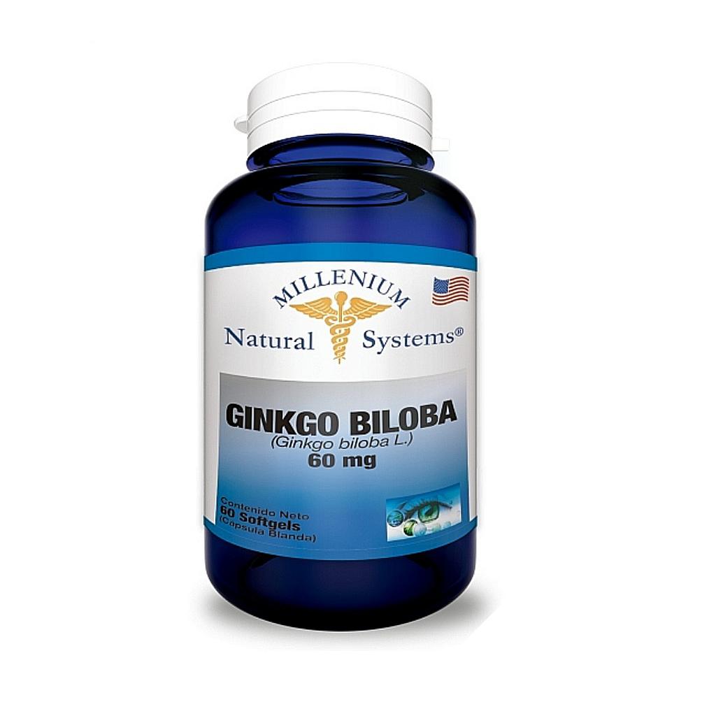 GINKGO BILOBA 60MG MILLENIUM 60 SOFTGELS