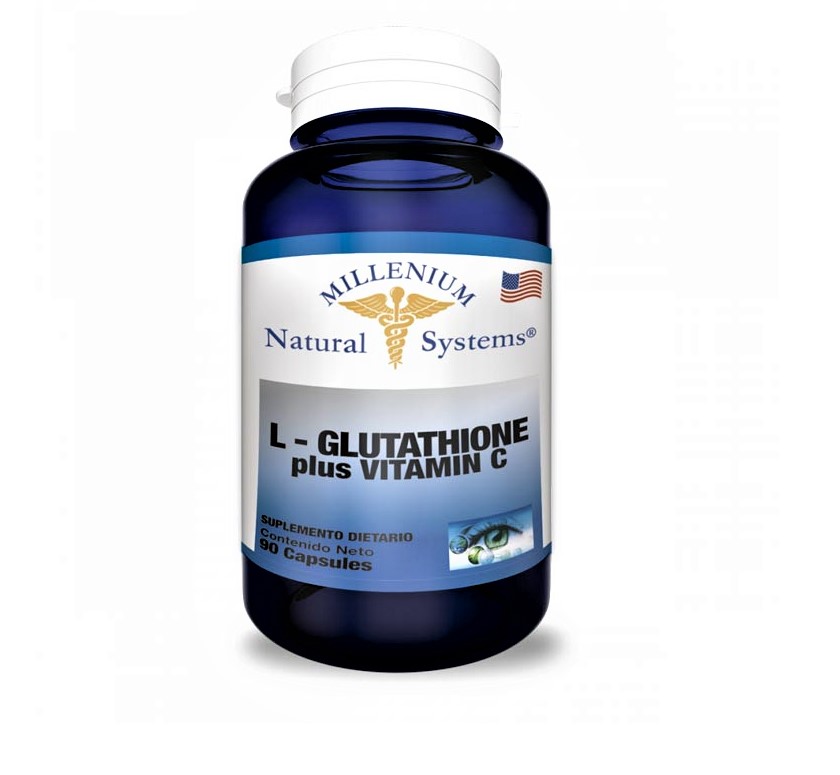 L-GLUTATHIONE PLUS VITAMIN C  MILLENIUM NATURAL SYSTEM 90 CÁPSULAS